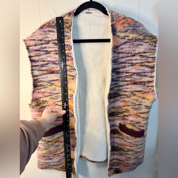 Free People Layer Up Oversized Wool Vest, Size S - Picture 10 of 11